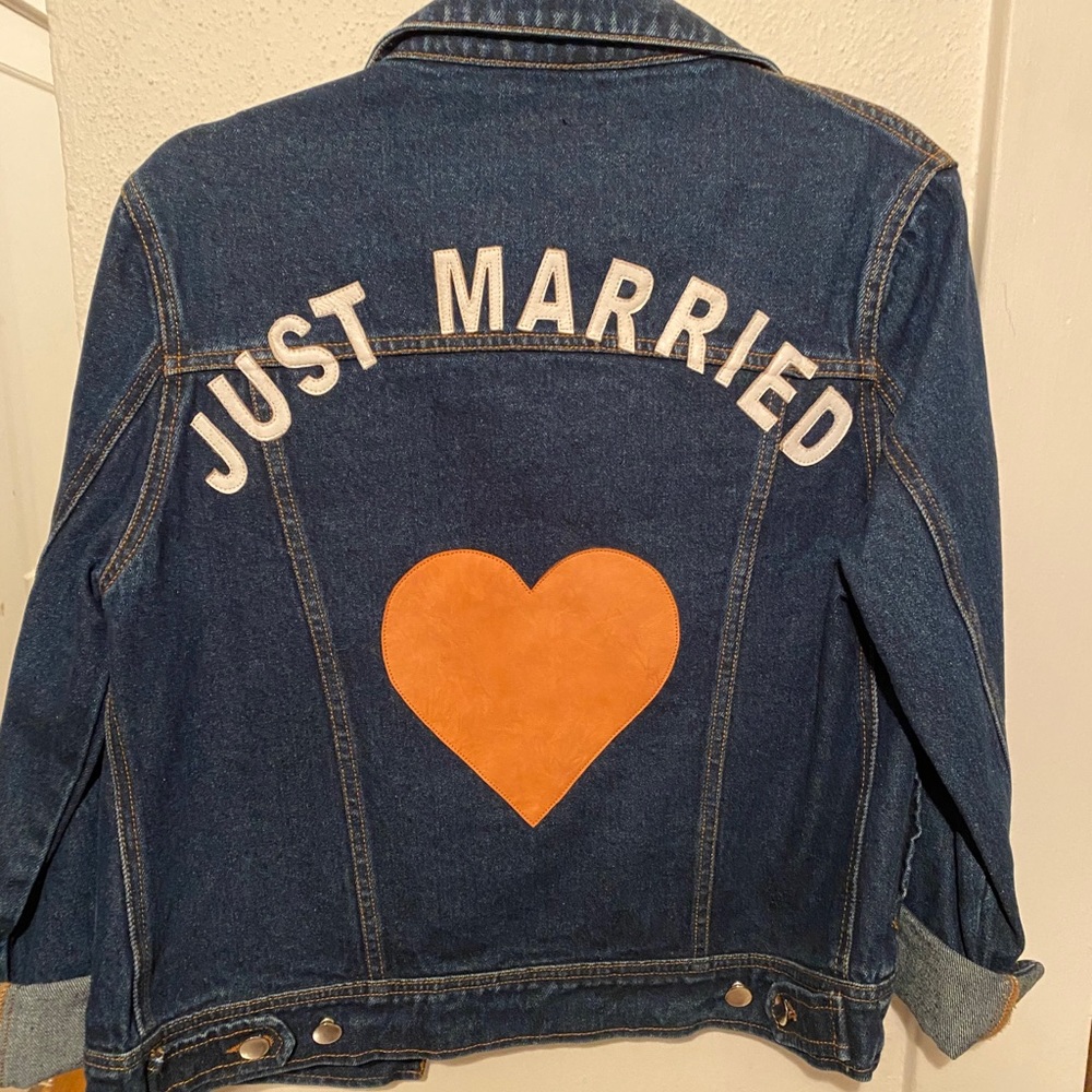 JN by JN LLOVET Just Married Jean Jacket- Medium